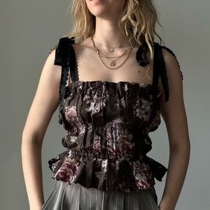 H&M Brock Collection Lyocell-blend Top